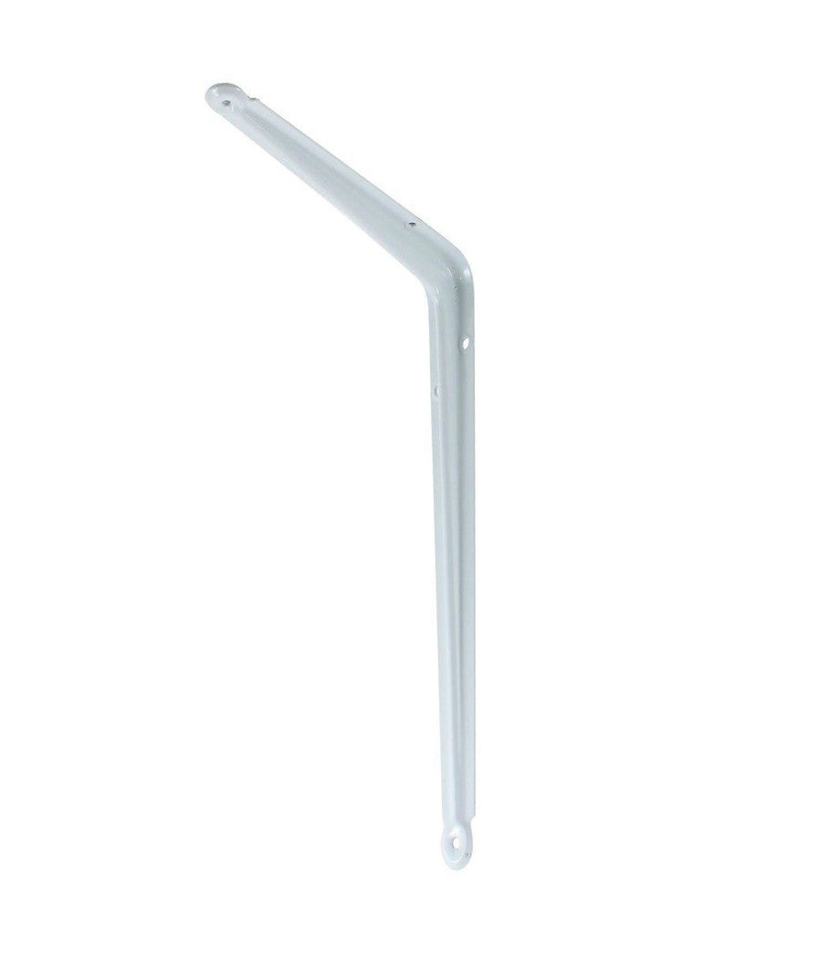 Reggimensola Supporto Staffa Reggi Mensola In Metallo 12,5x15cm Bianca         