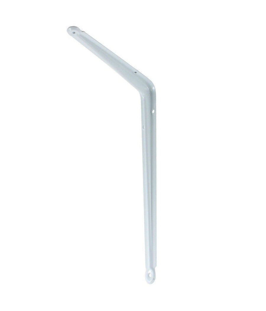 Reggimensola Supporto Staffa Reggi Mensola In Metallo 25x30cm Bianca         