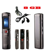 Registratore Digitale 8 Gb Usb Vocale Spia Vox Ricaricabile Mini Ultraslim         