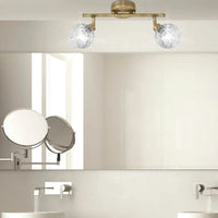 LÚZETE - REGLETA DE FOCOS 2 LUCES QUINN CUERO