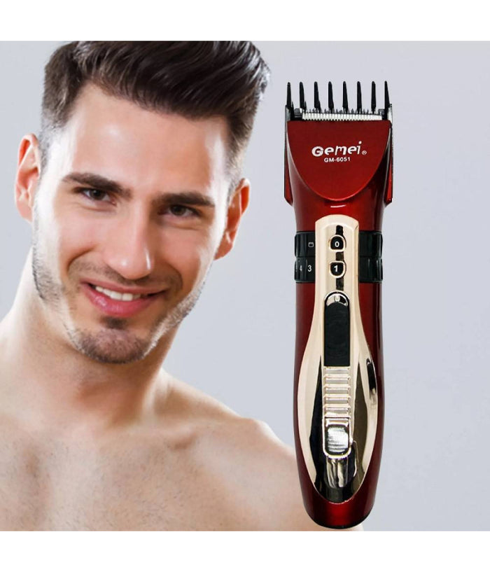 Regolabarba Taglia Capelli Trimmer Professionale A Batteria Ricaricabile Gm-6051         