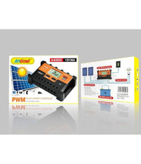 Regolatore Carica Solare Pwm Q-kz030 Antishock 12v Scarica 30a Con Display Lcd         