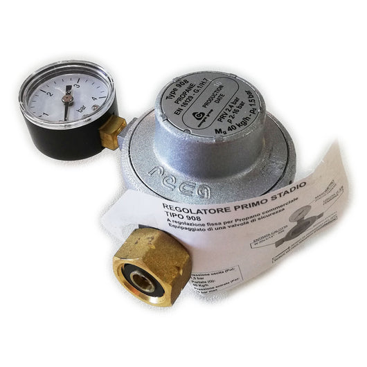 Regolatore di 1° stadio portata massima 40kg/h riduttore gas gpl alta pressione