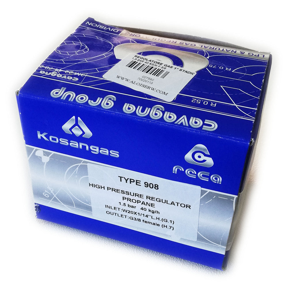 Regolatore di 1° stadio portata massima 40kg/h riduttore gas gpl alta pressione