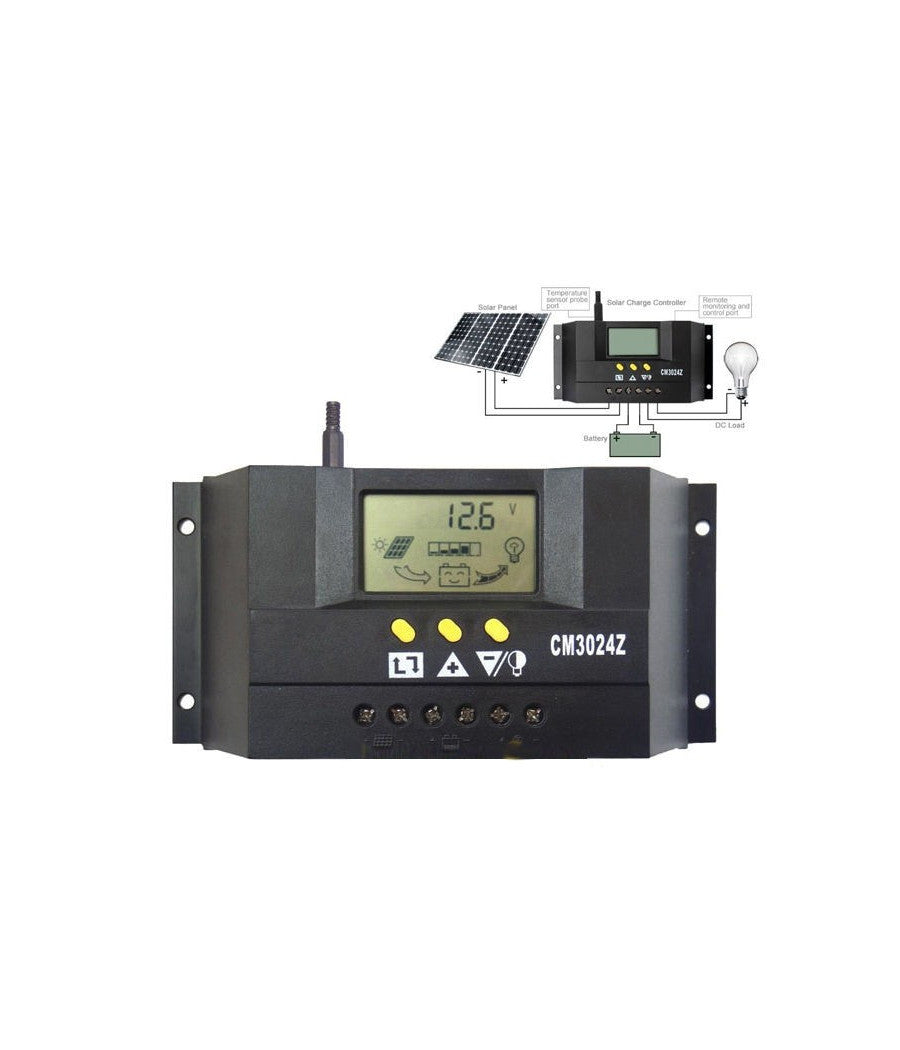 Regolatore Di Carica Per Pannello Solare 12v 24v 10 20 30 40a Ampere Controller         