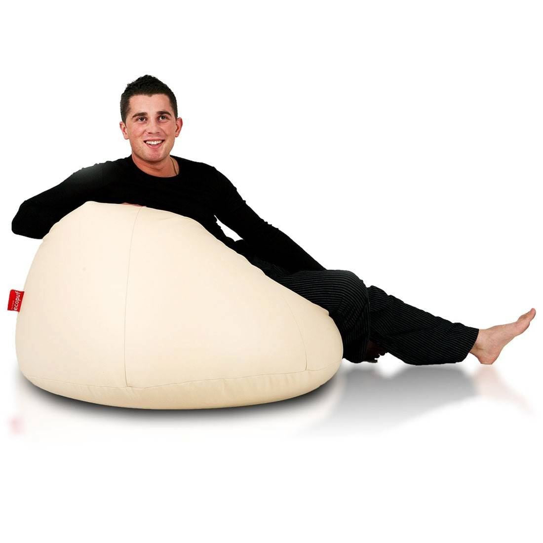 Relax Pouf a Sacco con imbottitura in tessuto Ecopelle Puff XXL