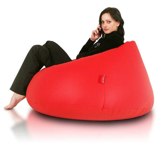Relax Pouf a Sacco con imbottitura in tessuto Ecopelle Puff XXL