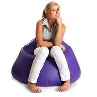 Relax Pouf a Sacco con imbottitura in tessuto Ecopelle Puff XXL
