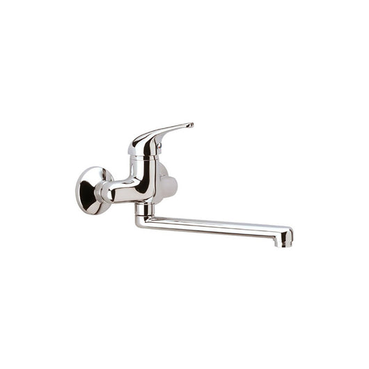 Remer serie kiss miscelatore per lavello monocomando a muro finitura cromata lucida