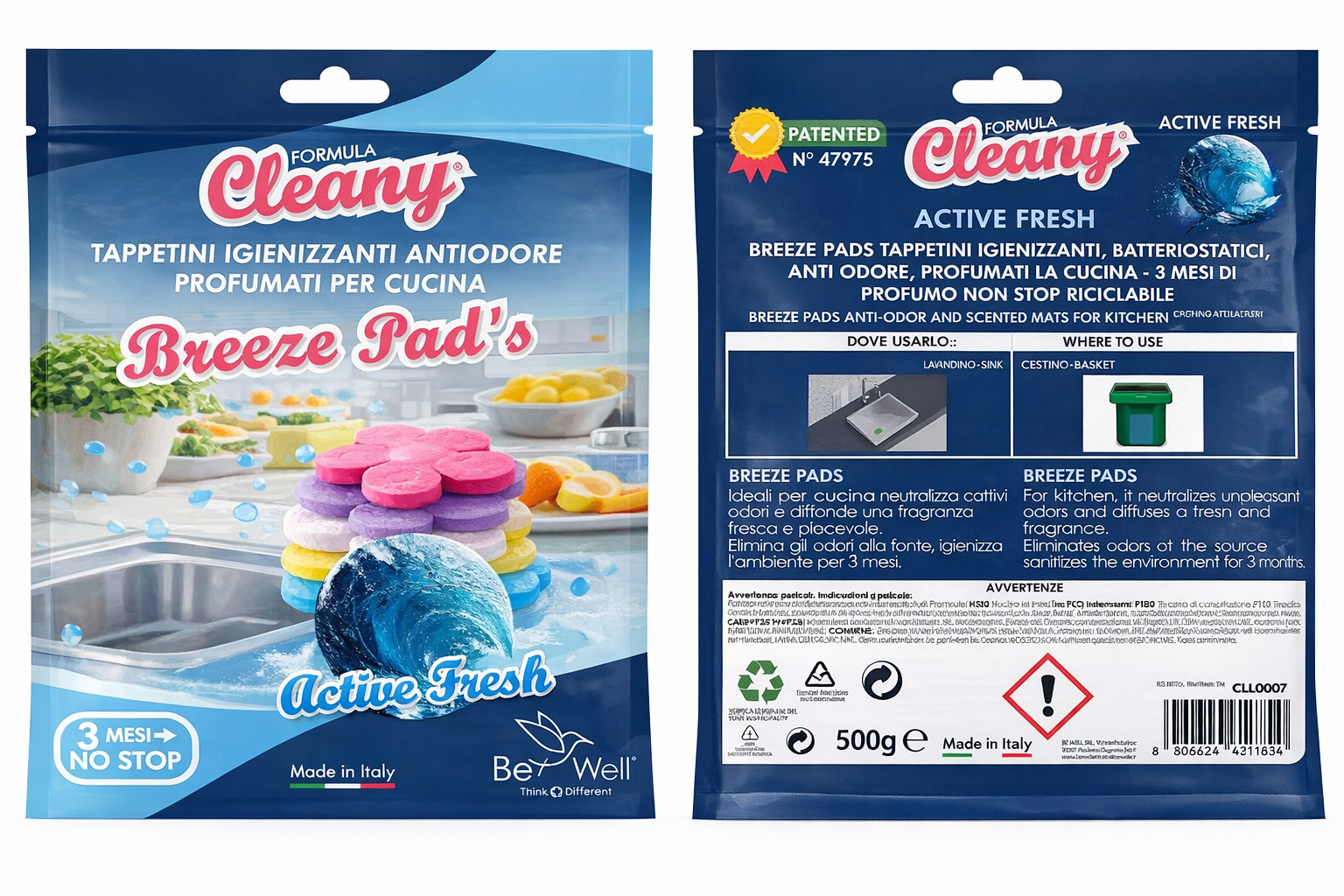 BREEZE PAD ALIMINA ODORI CUCINA FRESH DURATA 3 MESI