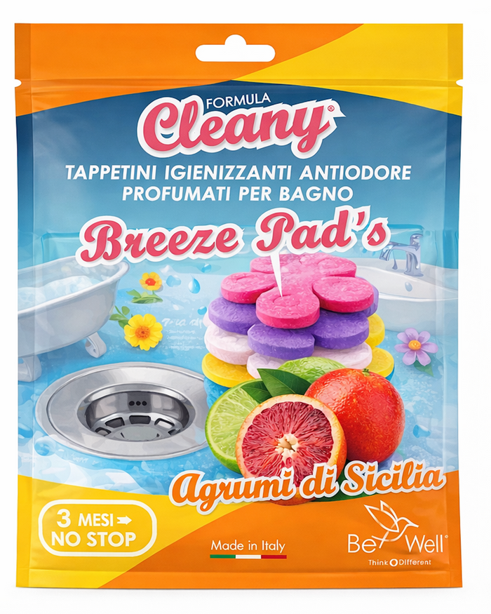 BREEZE PAD PROFUMATORE BAGNO AGRUMI DURATA 3 MESI