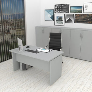 Scrivania da Ufficio BURO Grigia 160 cm