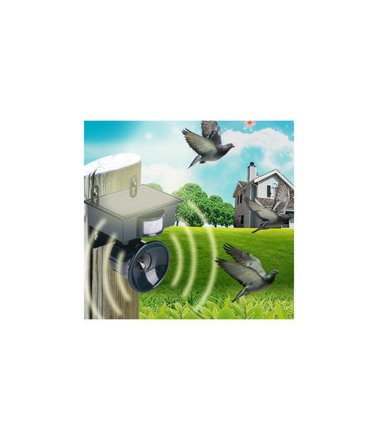 Repellente Ad Ultrasuoni Solare Scaccia Ratti Topi Uccelli Piccioni Cani Gatti         