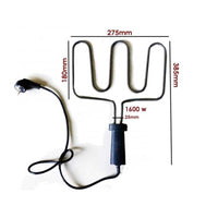 RESISTENZA BISTECCHIERA PIASTRA ELETTRICA 1600W SPIEDINA Con manico TREVI - DICT - Melchioni