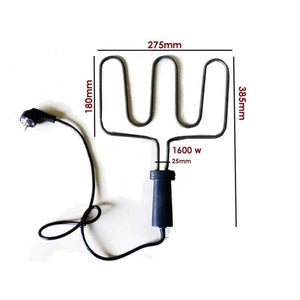 RESISTENZA BISTECCHIERA PIASTRA ELETTRICA 1600W SPIEDINA Con manico TREVI - DICT - Melchioni