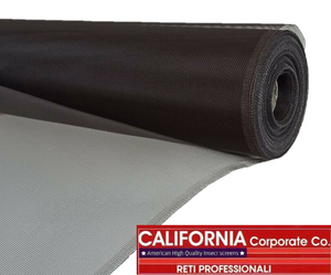 Rete Zanzariera 80 cm X 300 cm Alluminio Americana 18/16 Nera 