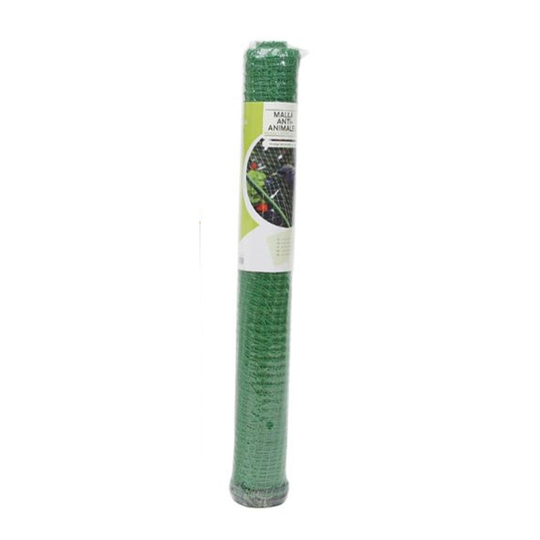 Trade Shop - Rete Anti Animali Maglia Polietilene 1.5x10mt Verde Scuro Protezione Piante Orto 134617 -