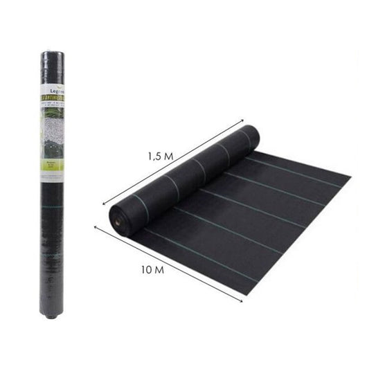 Trade Shop - Rete Anti Erba Telo Pacciamatura Per Orto Giardino Serra 1.5x10mt Resistente 023297 -        