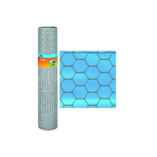 Rete cavallino farm tripla, esagonale 10 m, 50/5 50cm