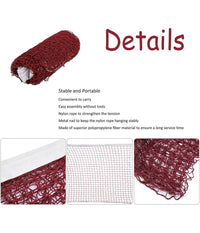 Rete Da Badminton Portatile Regolabile 610x76cm Pieghevole Per Interni Esterni         