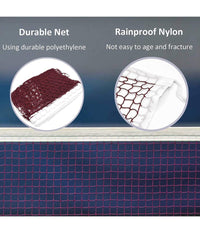 Rete Da Badminton Portatile Regolabile 610x76cm Pieghevole Per Interni Esterni         