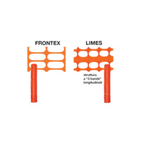 Rete da cantiere arancione 50m H120cm maglia 140x40mm – Brixo Limes – uso edilizia e sicurezza – Brixo