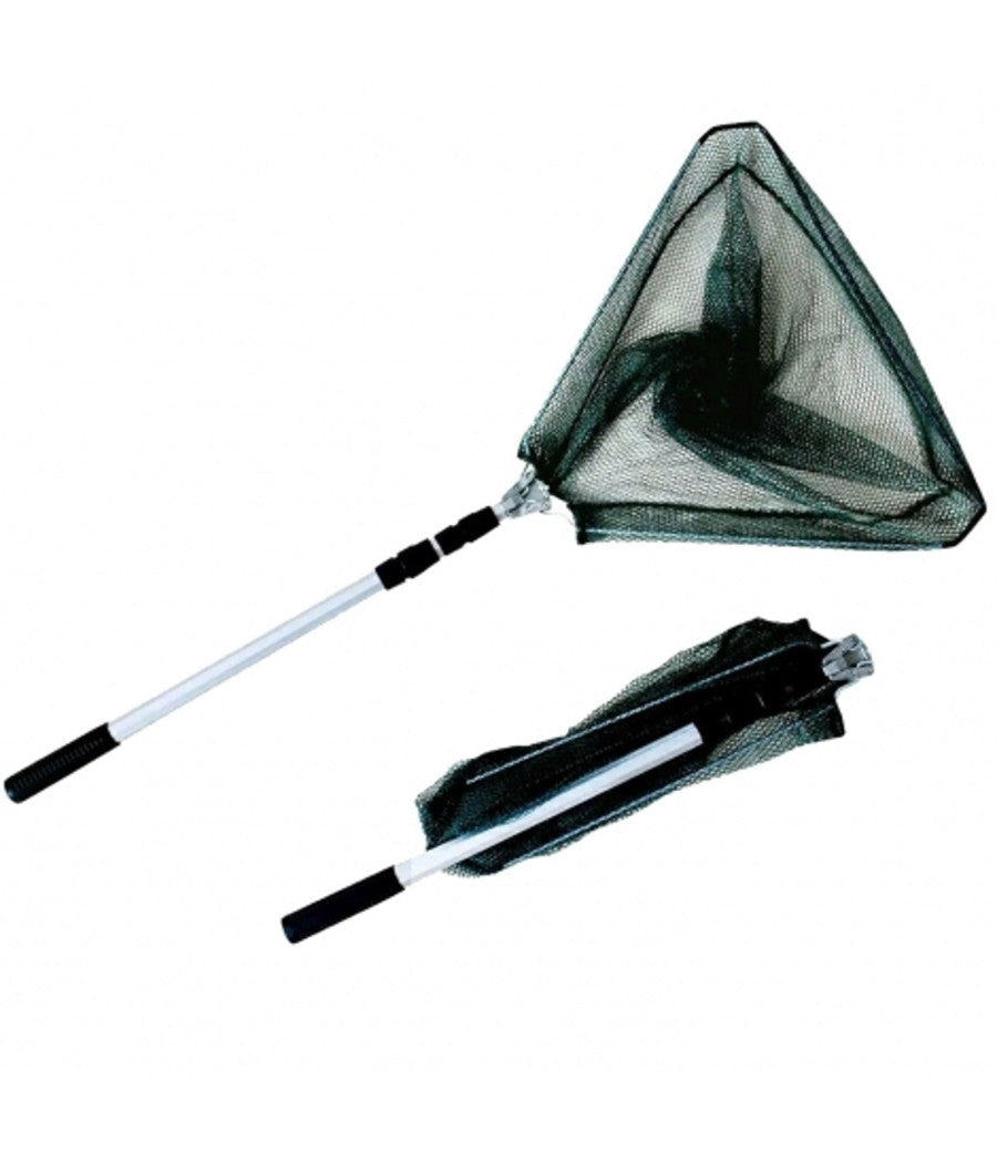 Rete Da Pesca Pieghevole Con Manico Telescopico In Allumino Estensibile Guardino         