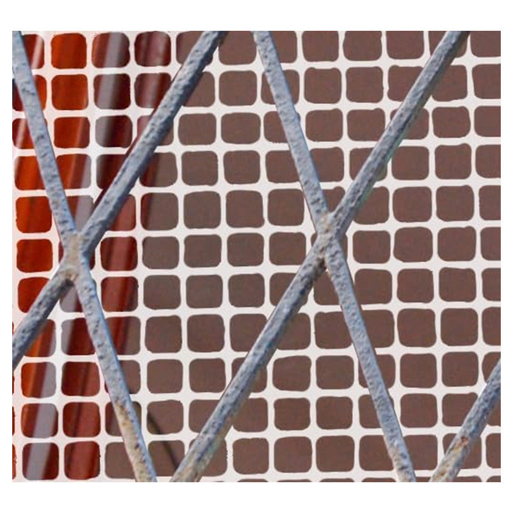 Trade Shop - Rete Di Plastica Protettiva 1 X 5 Mt Bianco Per Cancelli Recinzioni Balconi 206616 -        