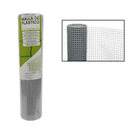 Trade Shop - Rete Di Plastica Protettiva 1 X 5 Mt Grigio Per Cancelli Recinzioni Balconi 206614 -        