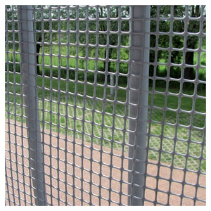 Trade Shop - Rete Di Plastica Protettiva 1 X 5 Mt Grigio Per Cancelli Recinzioni Balconi 206614 -        