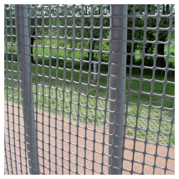 Trade Shop - Rete Di Plastica Protettiva 1 X 5 Mt Grigio Per Cancelli Recinzioni Balconi 206614 -        