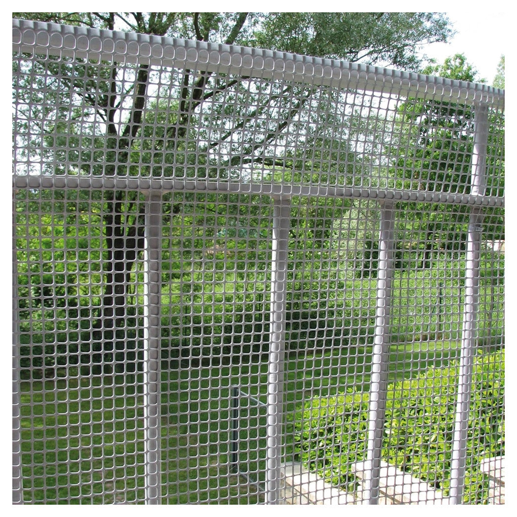 Trade Shop - Rete Di Plastica Protettiva 1 X 5 Mt Grigio Per Cancelli Recinzioni Balconi 206614 -        