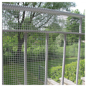 Trade Shop - Rete Di Plastica Protettiva 1 X 5 Mt Grigio Per Cancelli Recinzioni Balconi 206614 -        