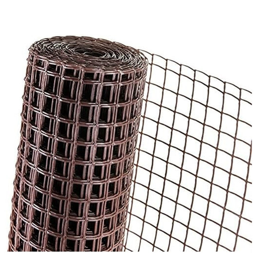 Trade Shop - Rete Di Plastica Protettiva 1x5 Mt Marrone Per Cancelli Recinzioni Balconi 206612 -        