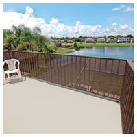 Trade Shop - Rete Di Plastica Protettiva 1x5 Mt Marrone Per Cancelli Recinzioni Balconi 206612 -        