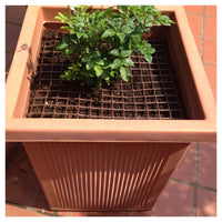 Trade Shop - Rete Di Plastica Protettiva 1x5 Mt Marrone Per Cancelli Recinzioni Balconi 206612 -        