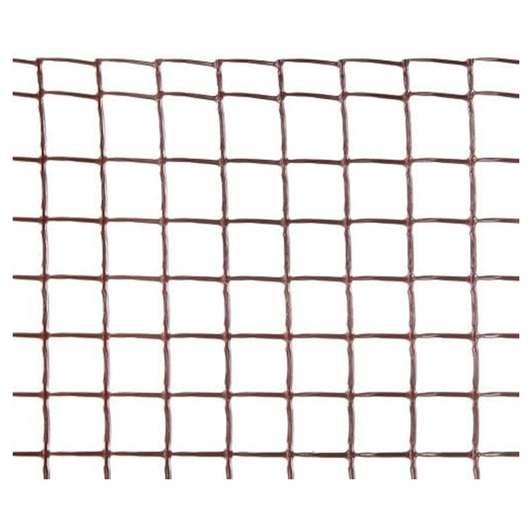 Trade Shop - Rete Di Plastica Protettiva 1x5 Mt Marrone Per Cancelli Recinzioni Balconi 206612 -        