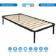 Rete letto singola ortopedica 90x200 in metallo con doghe flessibili in faggio per letto una piazza - Comprarredo