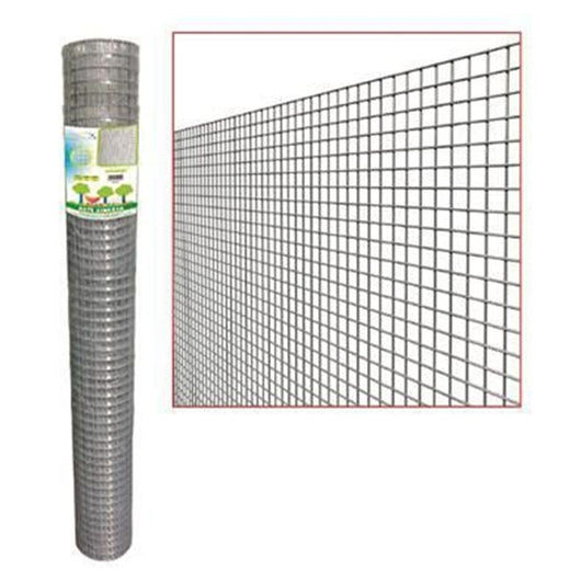 Trade Shop - Rete In Filo Di Ferro Elettrosaldato 1x10 Mt Maglia 19x19 Mm Grn60 Recinzione 51514 -        