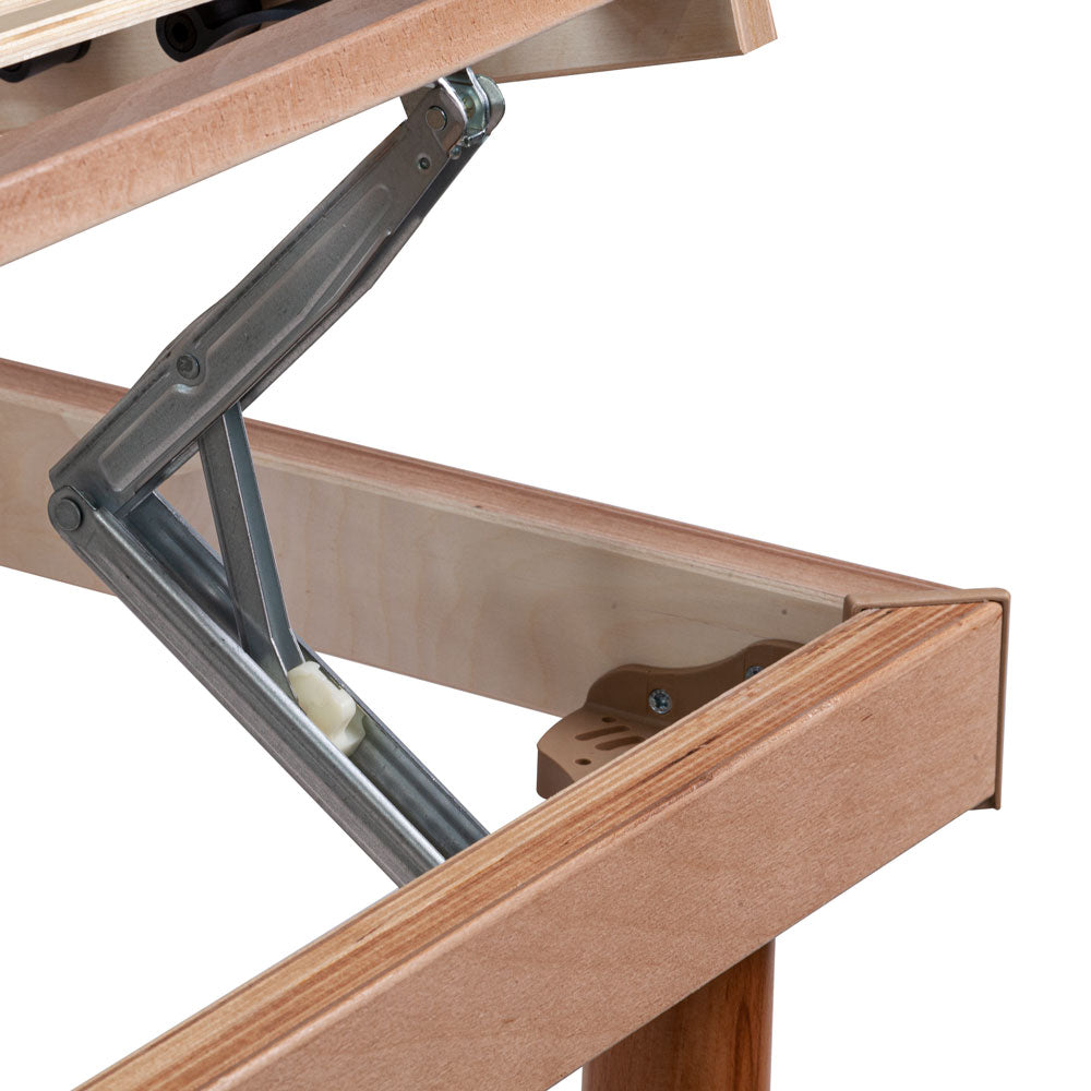 Rete letto in legno reclinabile manuale piazza e mezza 120x190: doghe flessibili e regolatori di portanza - Comprarredo