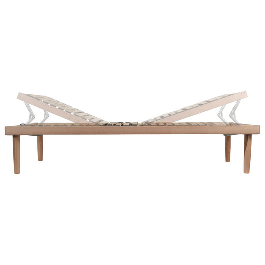 Rete letto in legno reclinabile manuale piazza e mezza 120x190: doghe flessibili e regolatori di portanza - Comprarredo
