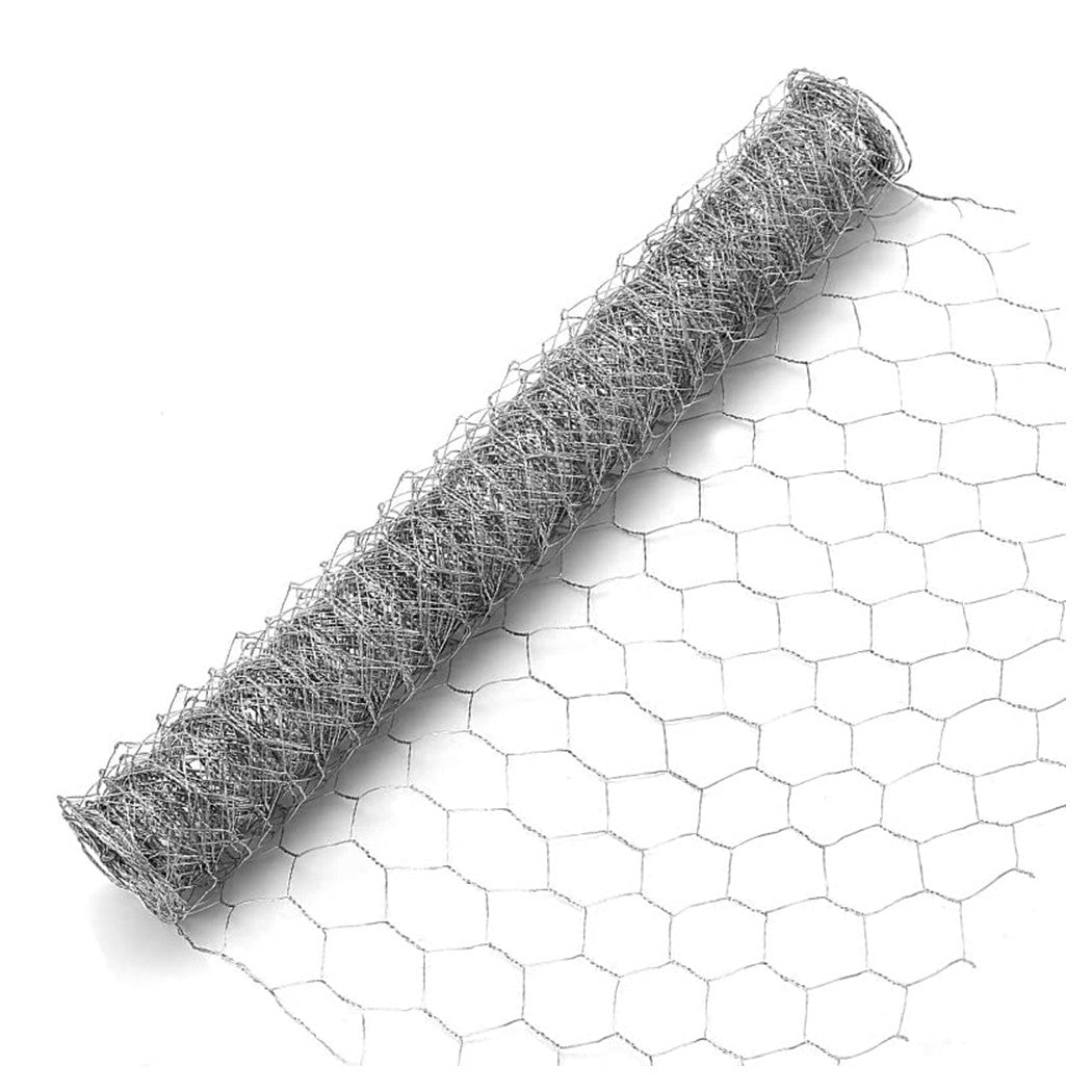 Trade Shop - Rete Metallica Zincata A Maglia Esagonale 16mm 1x10mt Recinzione Protezione Grn61 04318 -        