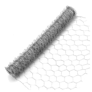 Trade Shop - Rete Metallica Zincata A Maglia Esagonale 16mm 1x10mt Recinzione Protezione Grn61 04318 -        