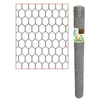 Trade Shop - Rete Metallica Zincata A Maglia Esagonale 16mm 1x10mt Recinzione Protezione Grn61 04318 -        