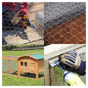 Trade Shop - Rete Metallica Zincata A Maglia Esagonale 16mm 1x10mt Recinzione Protezione Grn61 04318 -        