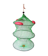 Rete Nassa Pescatore Retino Porta Pesci Pescato Per La Pesca Con 3 Galleggianti         