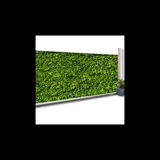 IDMarket - Rete ombreggiante 1,2x10m, telo rotolo per recinzione giardino 160g/m², stampa fogliame