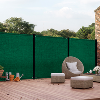 IDMarket - Rete ombreggiante 1,2x10m, telo rotolo per recinzione giardino 400g/m², verde