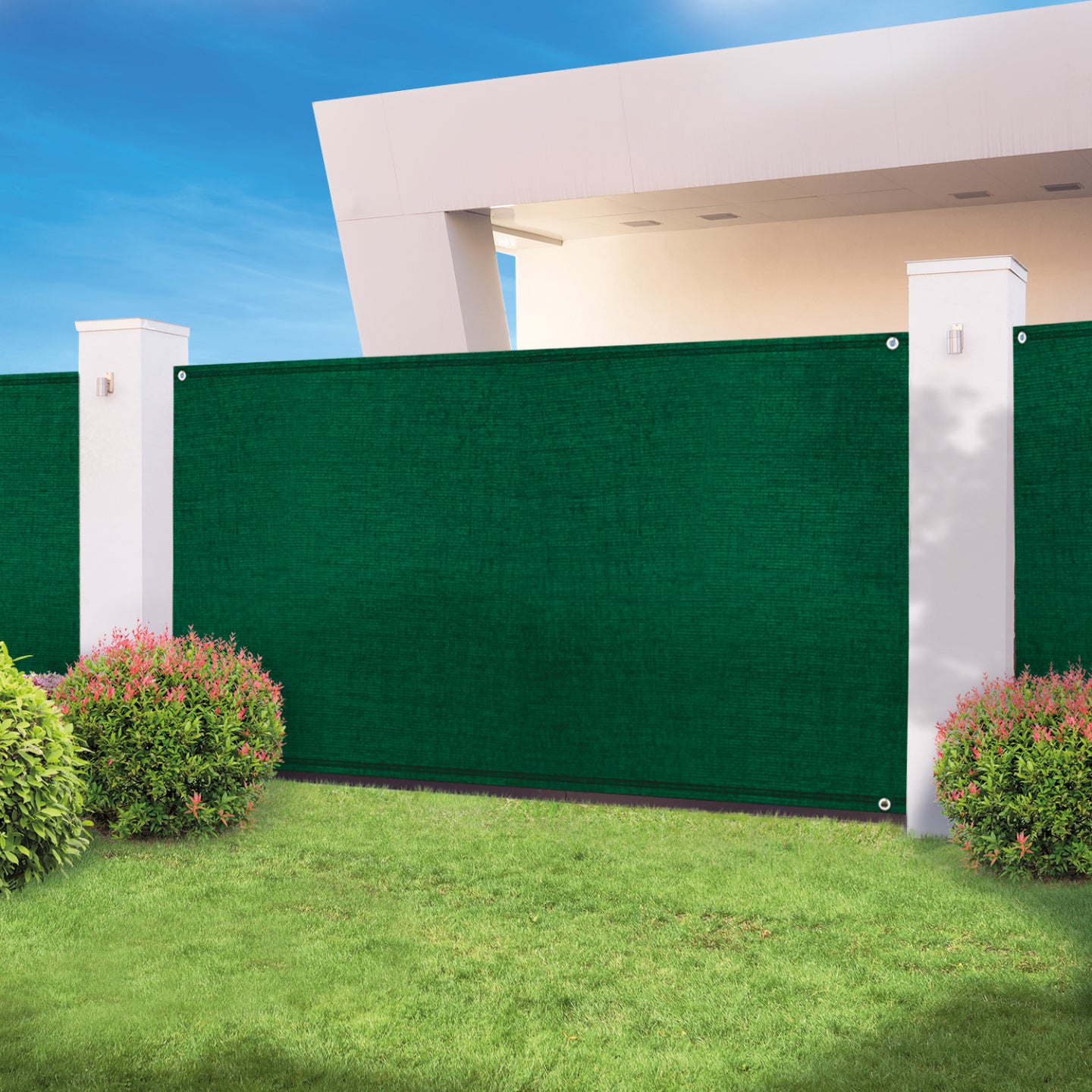 ProBache - Rete ombreggiante 1,5x10m, telo rotolo per recinzione giardino 300g/m², verde