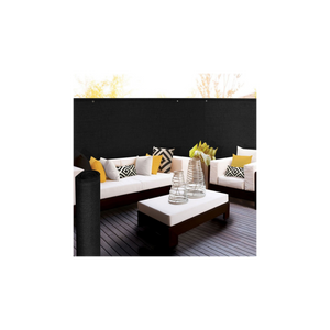 IDMarket - Rete ombreggiante 1,8x10m, telo rotolo per recinzione giardino 220g/m², nero